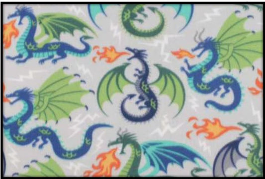 FANTASTICAL DRAGONS ON GRAY (Custom Blizzard - 2 sleeves)