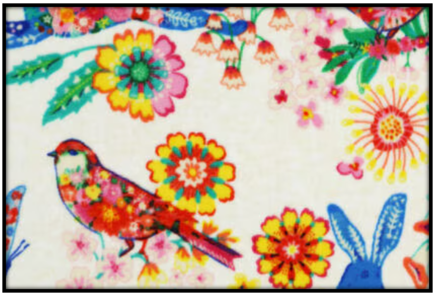 MULTICOLOR BIRDS & FLORAL (Custom Luxe)