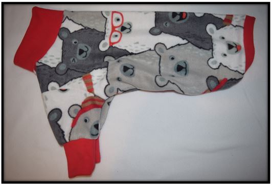 NO BLUES HAPPY BEARS RED TRIM (Anti Pill)