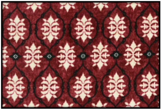 RED GEOMETRIC FLORAL (Custom Luxe - 2 sleeves)