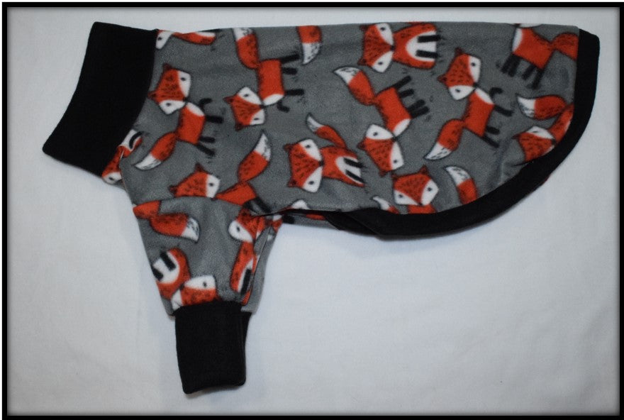 TOSSED ORANGE FOX ON GREY (Blizzard)