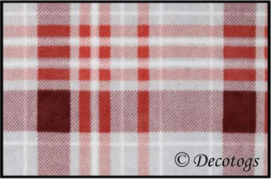 CORAL GRAY PLAID (Custom Luxe - 2 sleeves)