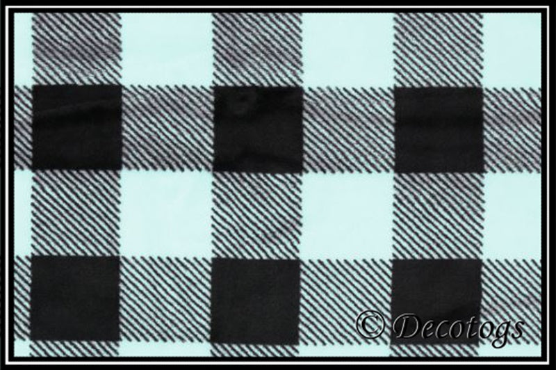 BUFFALO CHECK TEAL & BLACK (Custom So Lush - 2 sleeves)