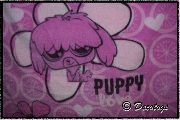 PUPPY LOVE PINK (Custom Anti Pill - 2 sleeves)