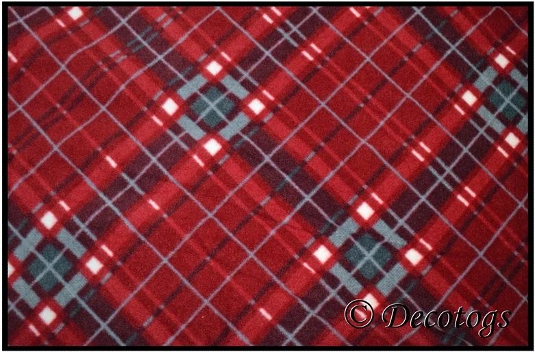 RED GRAY PLAID (Plush)
