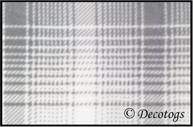 WHITE MICA GRAY PLAID (Custom Luxe - 2 sleeves)