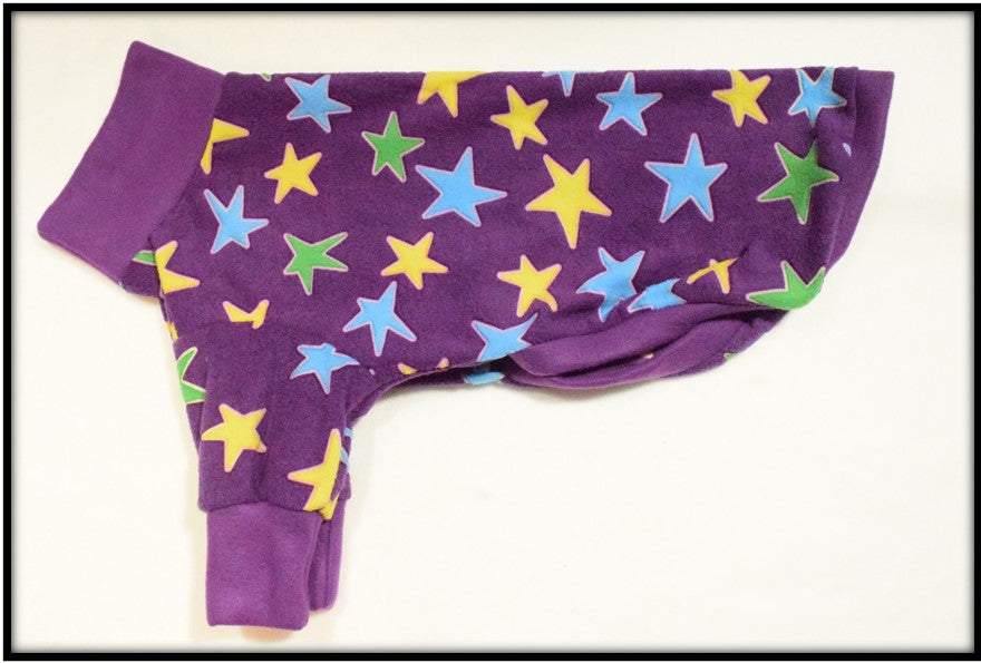 GLOW STARS ON PURPLE (Anti Pill 2 sleeves)