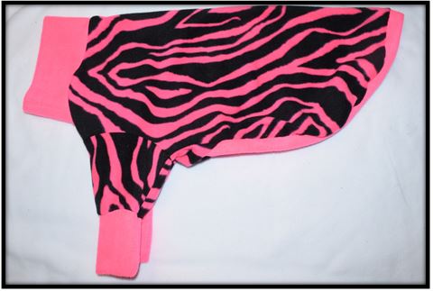 NEON PINK ZEBRA (Anti Pill 2 sleeves)