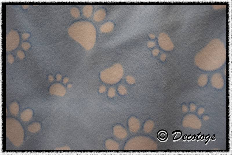 PAW PRINTS BABY BLUE (Custom Anti Pill)