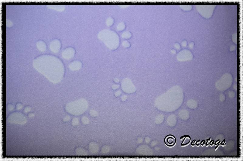 PAW PRINTS LILAC (Custom Anti Pill)