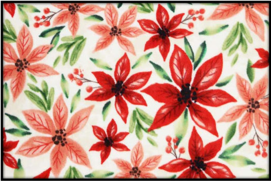 POINSETTIAS ON WHITE (Custom Luxe)