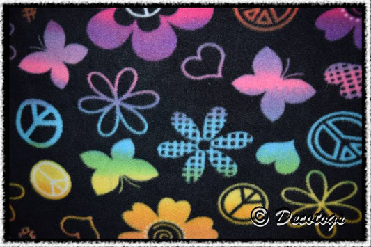 RAINBOW PEACE FLOWERS (Anti Pill)