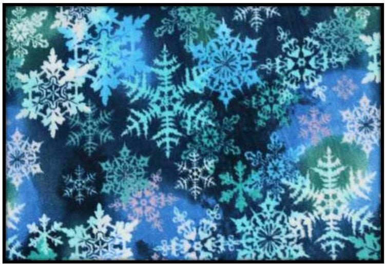 WATERCOLOR SNOWFLAKES ON BLUE (Custom Luxe)