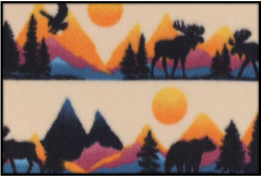 WILDERNESS SUNSET SCENE (Custom Plush)