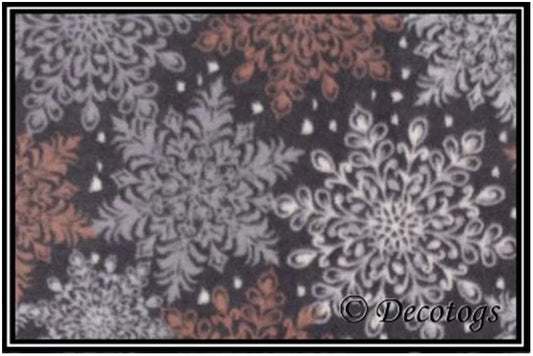 GRAY AND ORANGE SNOWFLAKES (Plush)