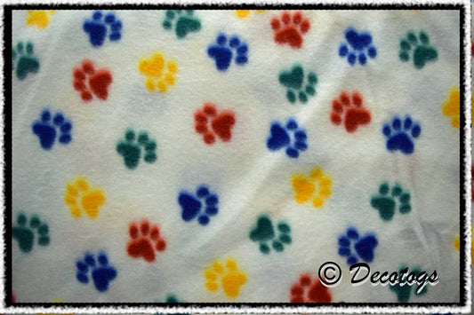 RAINBOW PAW PRINTS WHITE (Custom Blizzard)