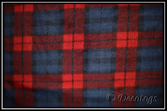 RED & NAVY PLAID (Custom Anti Pill)